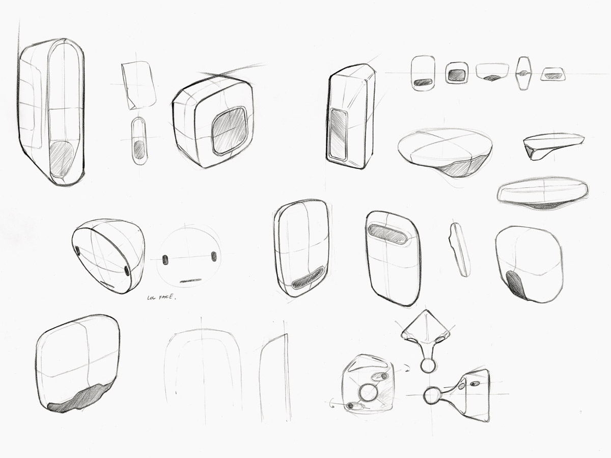 Industrial design sketching